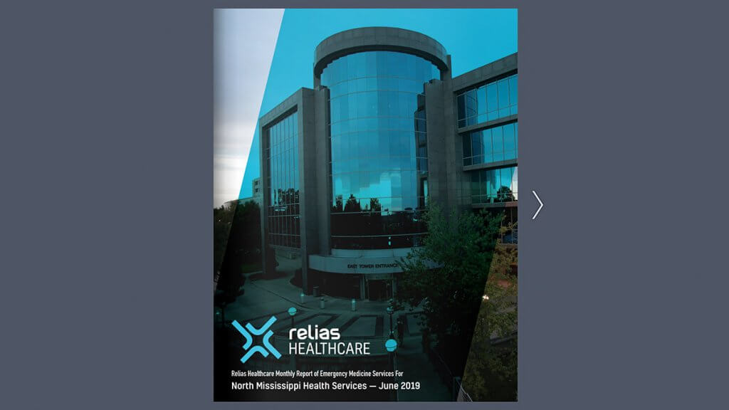 Example of Relias Healthcare Monthly Report